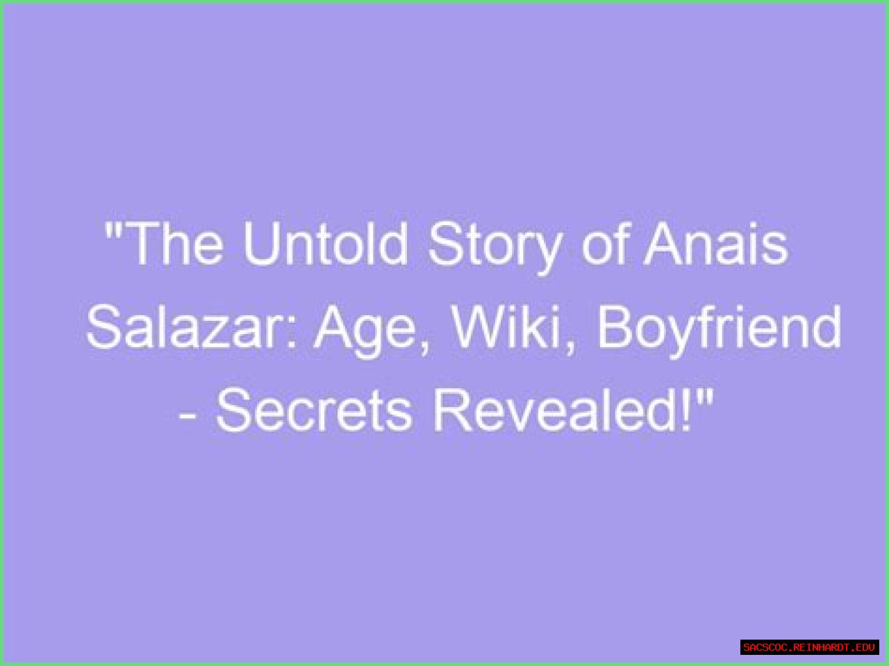 Age, Wiki, And Untold Secrets Revealed